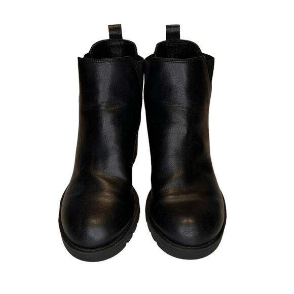 Xappeal Laura Women's Moto Chelsea Boot Size 8 Black Leather Pull On - Picture 4 of 13